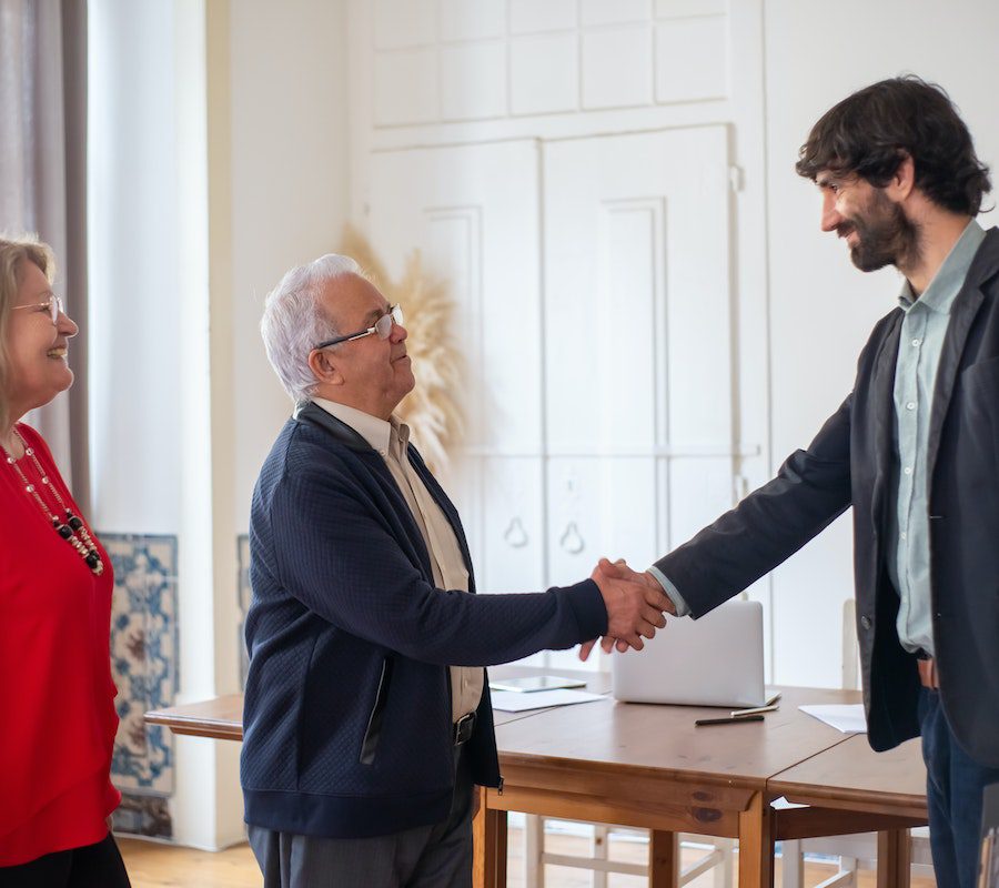 Men Doing Handshake Men Doing Handshake